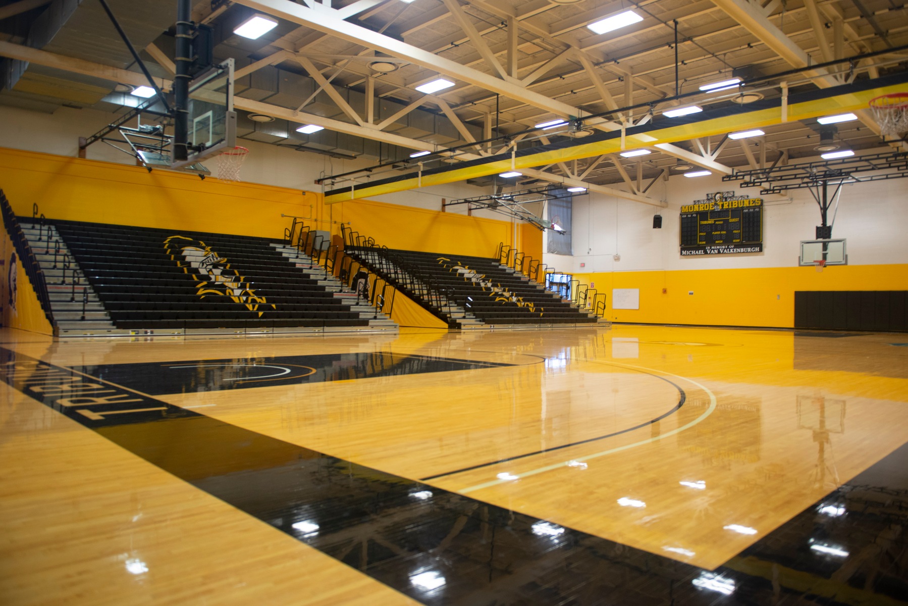 indoor basketball court
